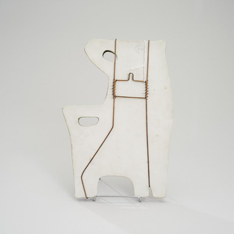 RUT BRYK, KERAMIKRELIEF. Mor och barn. Sign. Bryk.  Arabia, 1950-talets mitt.