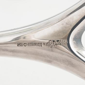 Anna-Greta Eker, two silver candlesticks, Auran Kultaseppä, Turku 1959.