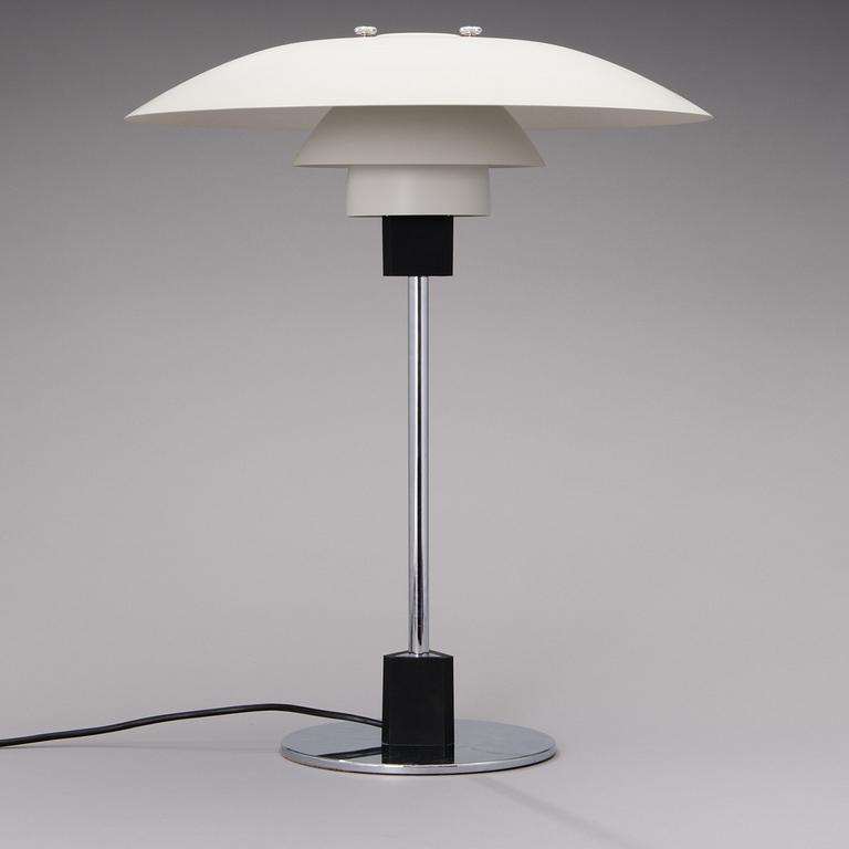 POUL HENNINGSEN, pöytävalaisin, "PH-4/3", Louis Poulsen, Tanska, 1900-luvun loppu.