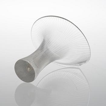 A CHANTARELLE GLASS VASE.