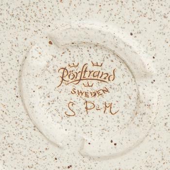 Signe Persson-Melin, a set of two glazed stoneware urns from Rörstrand later part of the 20th century.