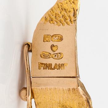 Björn Weckström, A 14K gold bracelet "Orchid Psychedelic". Lapponia 1969.