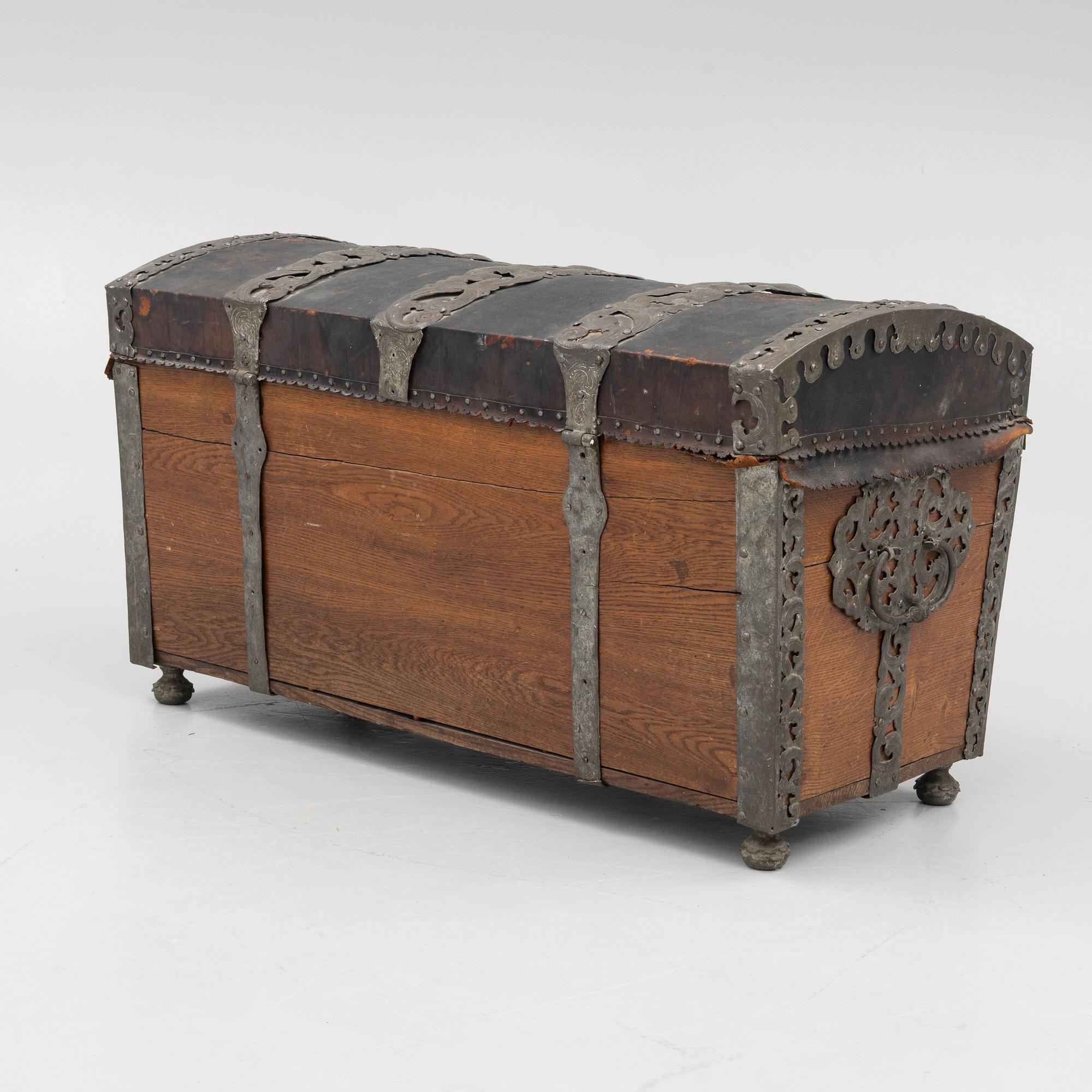 A Swedish baroque chest, circa 1700.