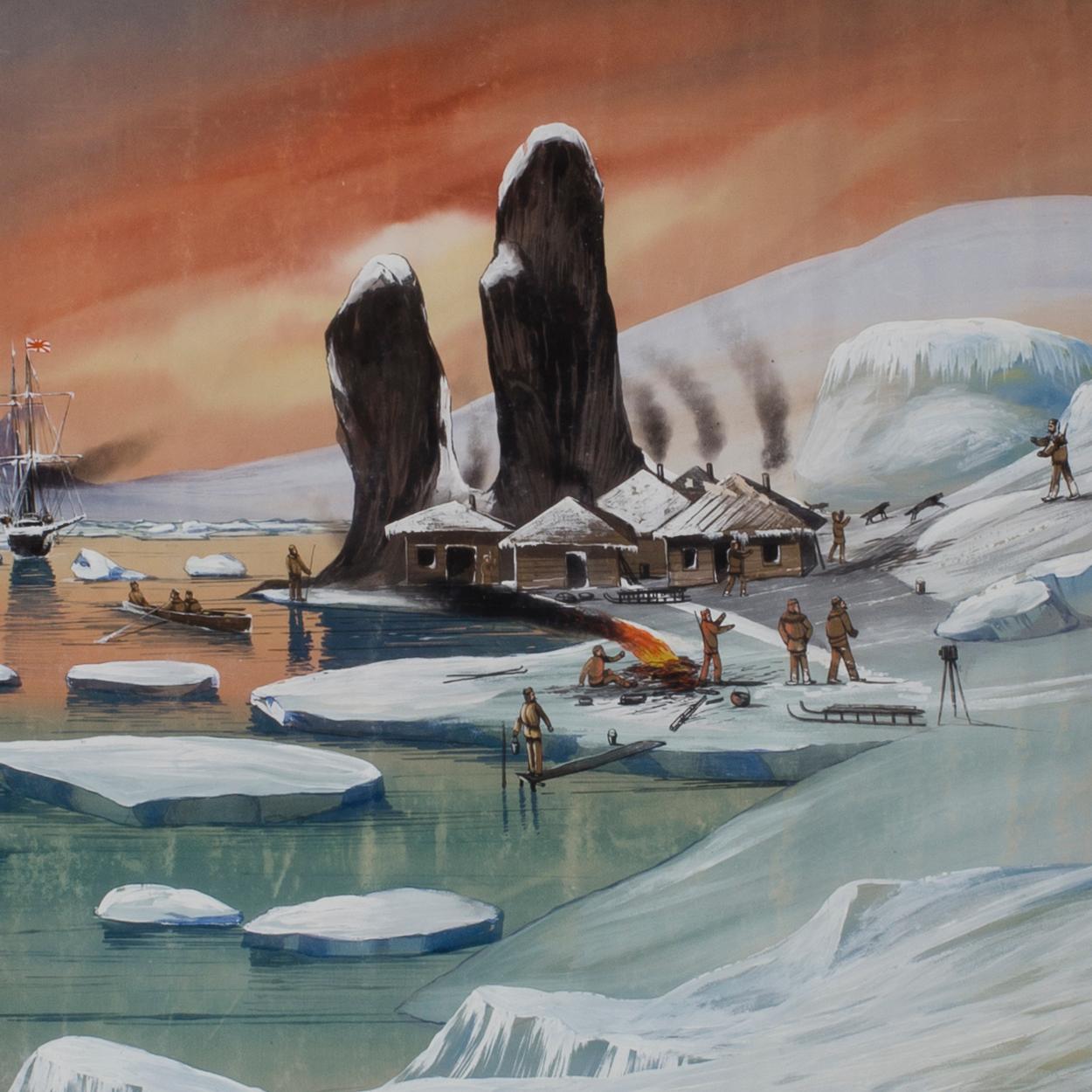 Unknown artist, gouache on paper early 20th century. Signed A Gorksch Shöneberg b. Berlin.