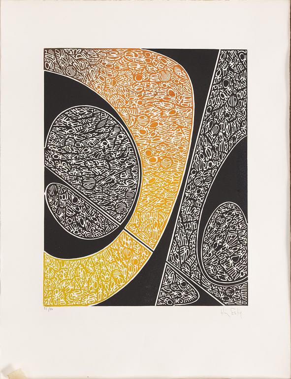 Folder with graphic prints by various artists "Les Hypergraphies".