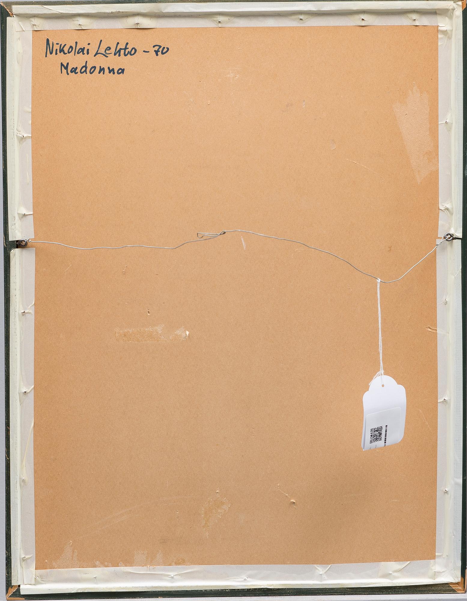 NIKOLAI LEHTO, oil on canvas, laid on panel, signed and dated -70.