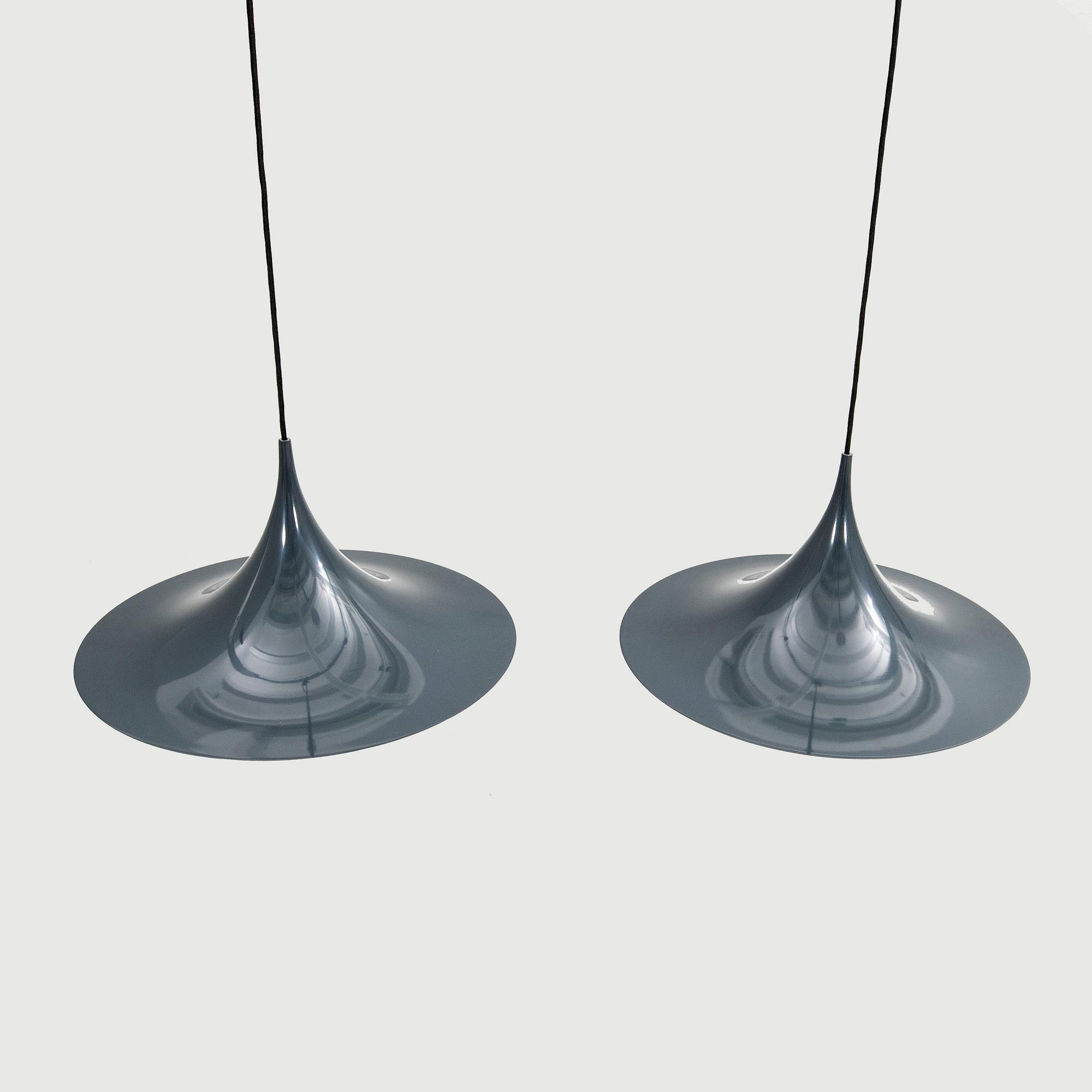 Bonderup & Thorup, ceiling lamps, a pair, "Semi pendant", Gubi, Denmark.