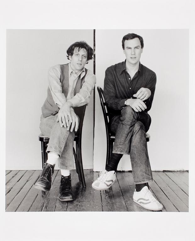 ROBERT MAPPLETHORPE, pressfotografi, "Philip Glass & Robert Wilson", 1976.