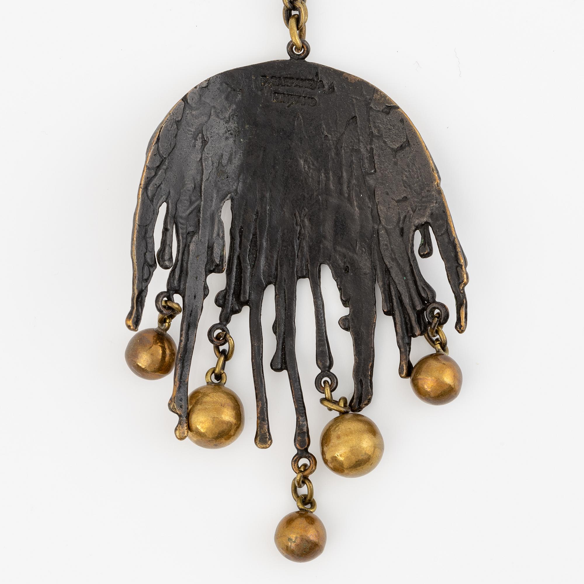 Pentti Sarpaneva, collier, brons.