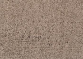 GUNNAR NORRMAN, blandteknik, signerad och daterad 1958.