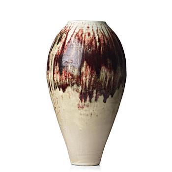 119. Toini Muona, a glazed ceramic floor vase, Arabia, Finland, mid 20th century.