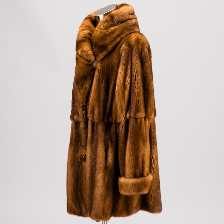 A Short Mink Coat by Benjamin Fourrures, Lausanne Geneve.