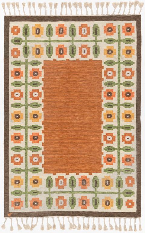 Gerti Lundberg, a flat weave carpet, Vävaregården, Eringsboda, Sweden, 242 x 165 cm.
