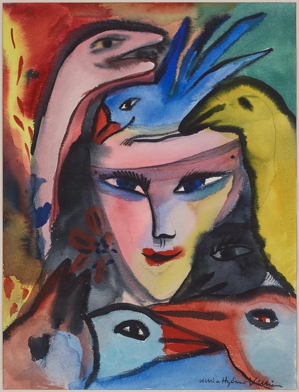 Ulrica Hydman-Vallien, "Kvinna med fåglar".