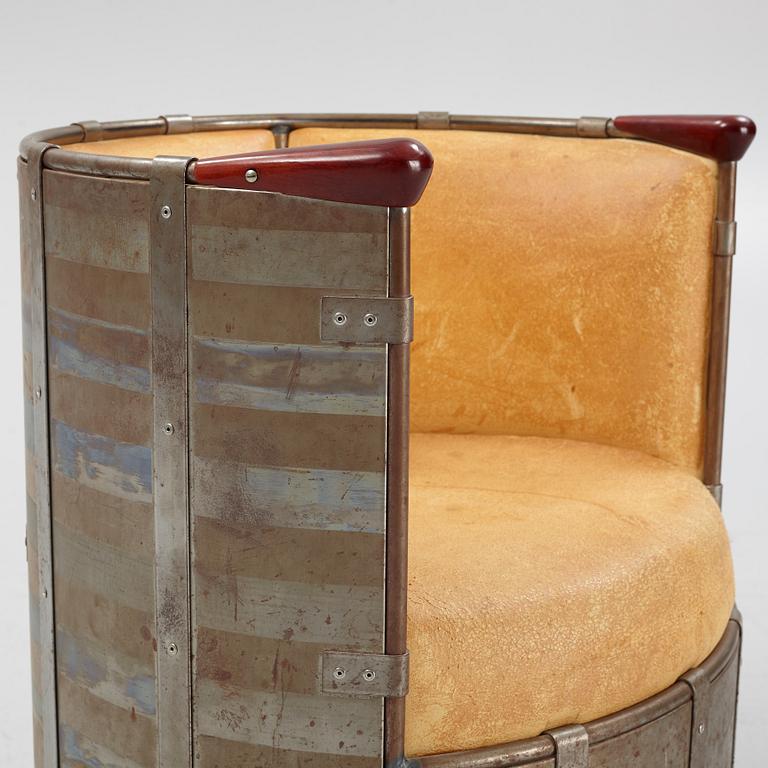Mats Theselius, an 'Älgskinnsfåtöljen' lounge chair, Källemo, ed. 311/360, Sweden post 1991.