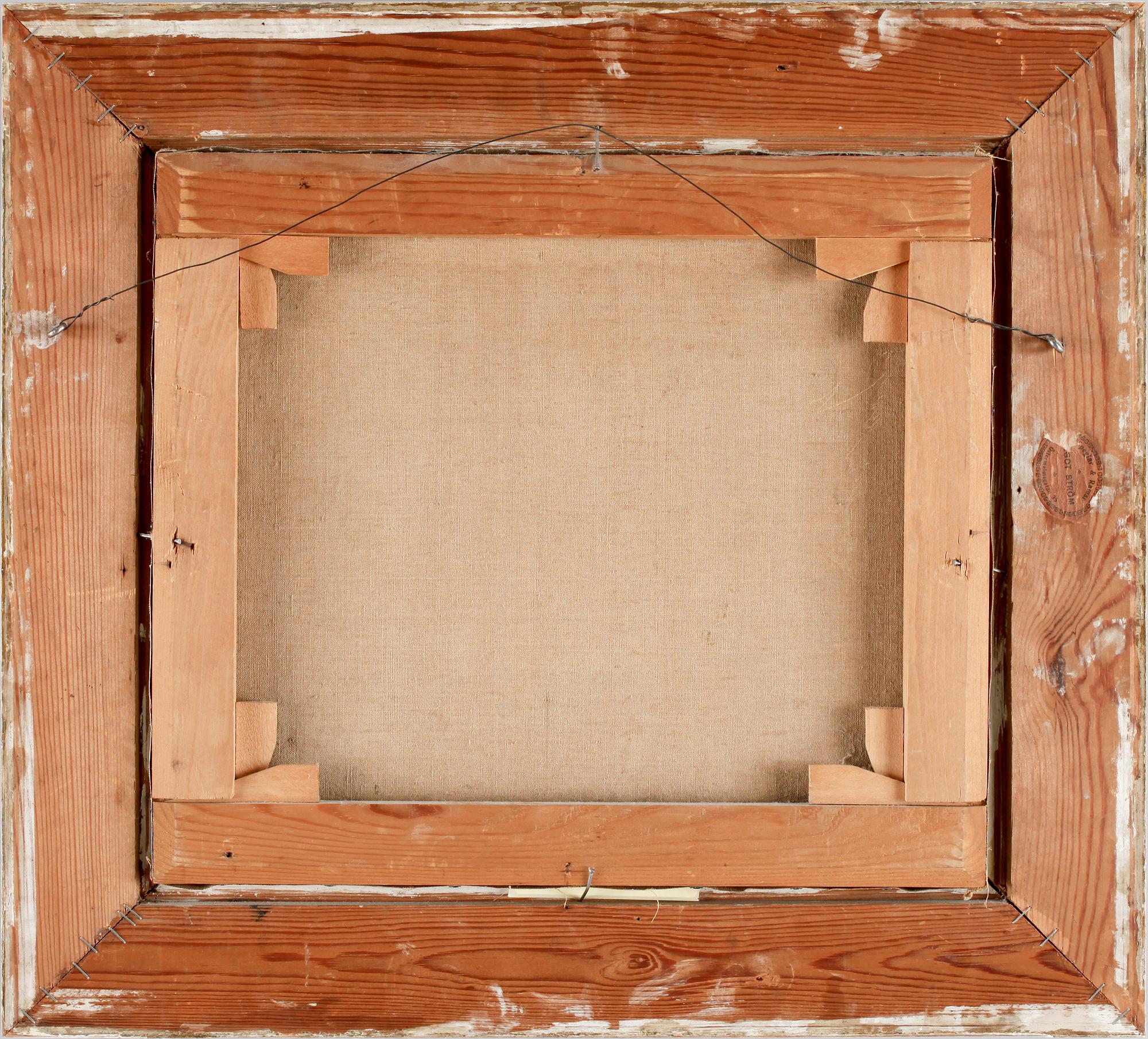 SIMON ÖQVIST, olja på duk. Sign och dat -90.