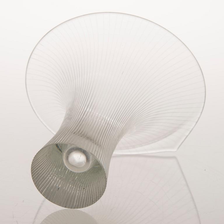 Tapio Wirkkala, A KANTARELLI GLASS VASE, signed Tapio Wirkkala Iittala -54.
