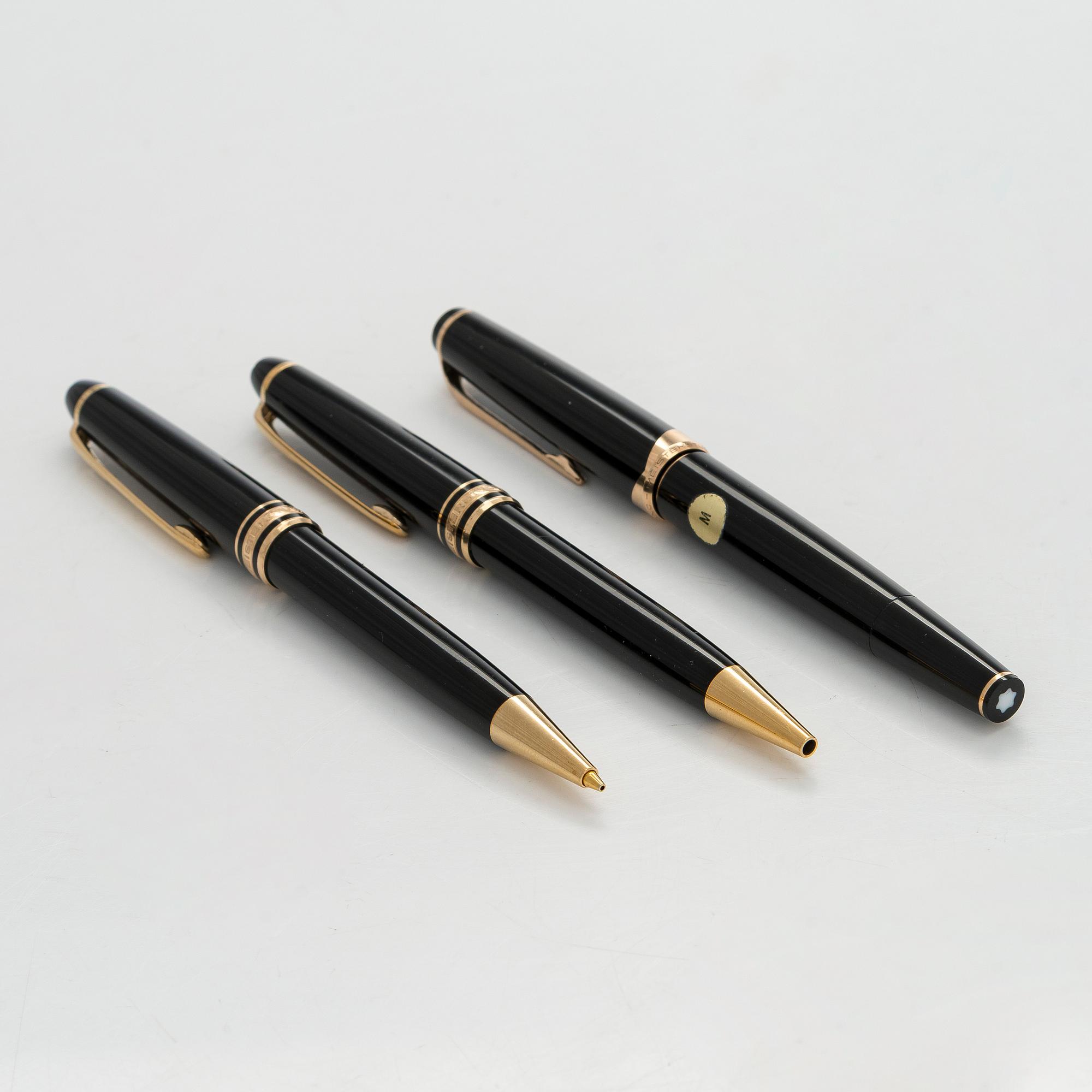 Montblanc, reservoirpenna, kulspetspenna och blyertspenna, Meisterstück.