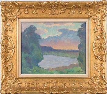 Werner Åström, oil on board, signed.