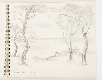 Lotte Laserstein, 4 skissböcker med blyertsteckningar.