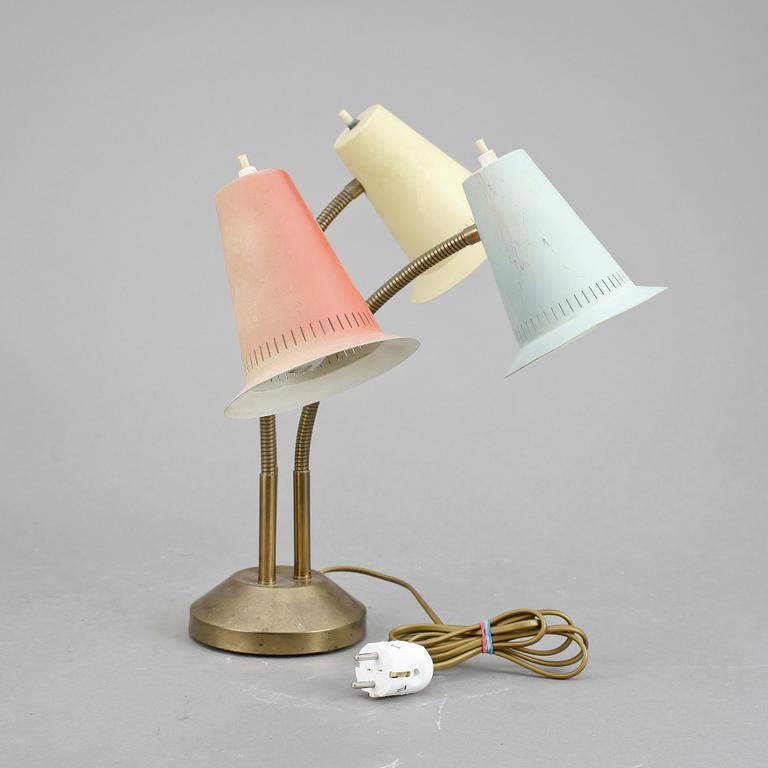BORDSLAMPA, 1950-tal.