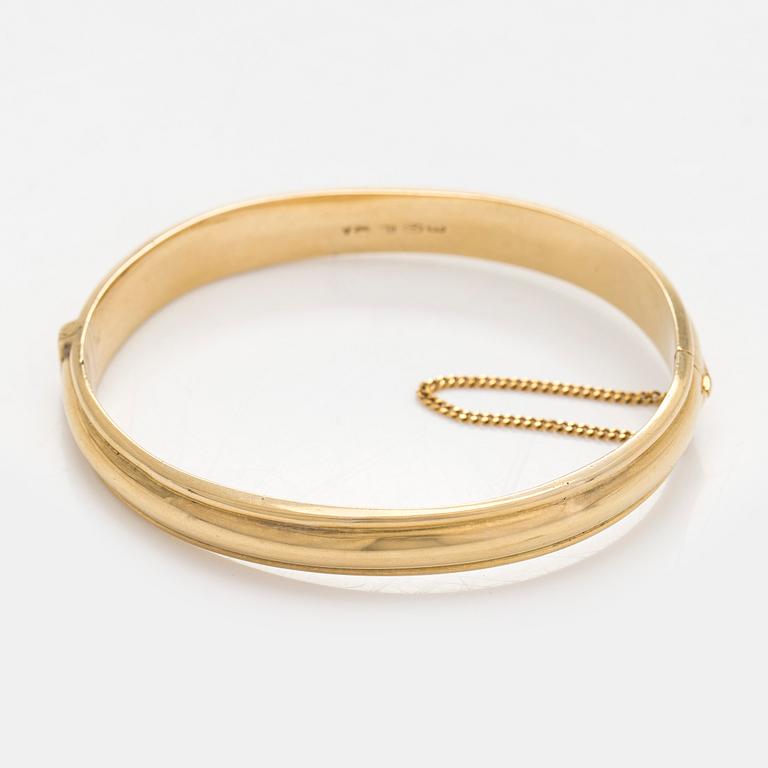 Armring, 14K guld, Tillander, Helsingfors 1951.