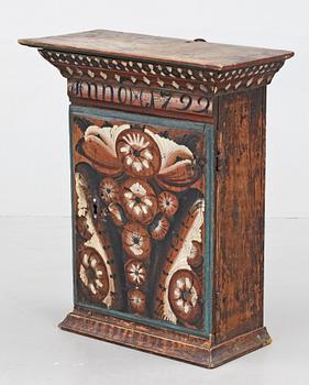 HÄNGSKÅP, allmoge, Rättvik, Dalarna, dat 1799.