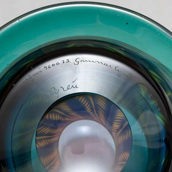 GUNNAR CYRÈN, vas, glas, Graal, Orrefors, signerad och numrerad 960072 EA 2-89.