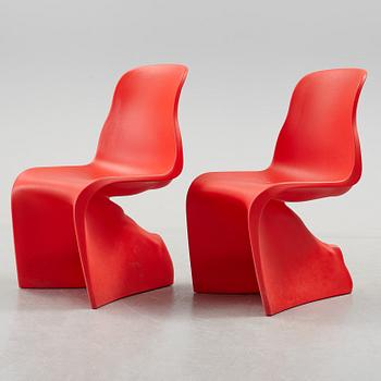 A pair of 'Him & Her' chairs by Fabio Novembre, Caraminia, Italy.