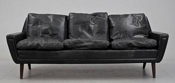 SOFFA, skinn, Danmark, 1950/60-tal.