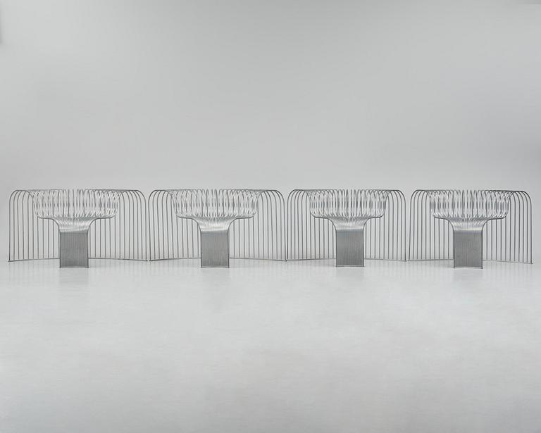 Swedish Girls, modular armchairs, 2+2 pieces, "SS-C-90" from the "Seats System" series, ca 2018.