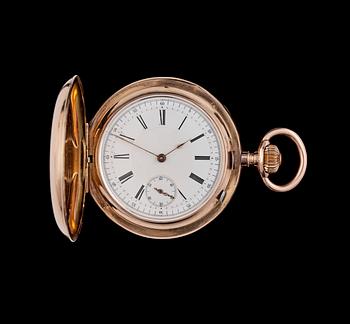1234. A gold pocket watch, 'Chronometre', Switserland, c. 1900.