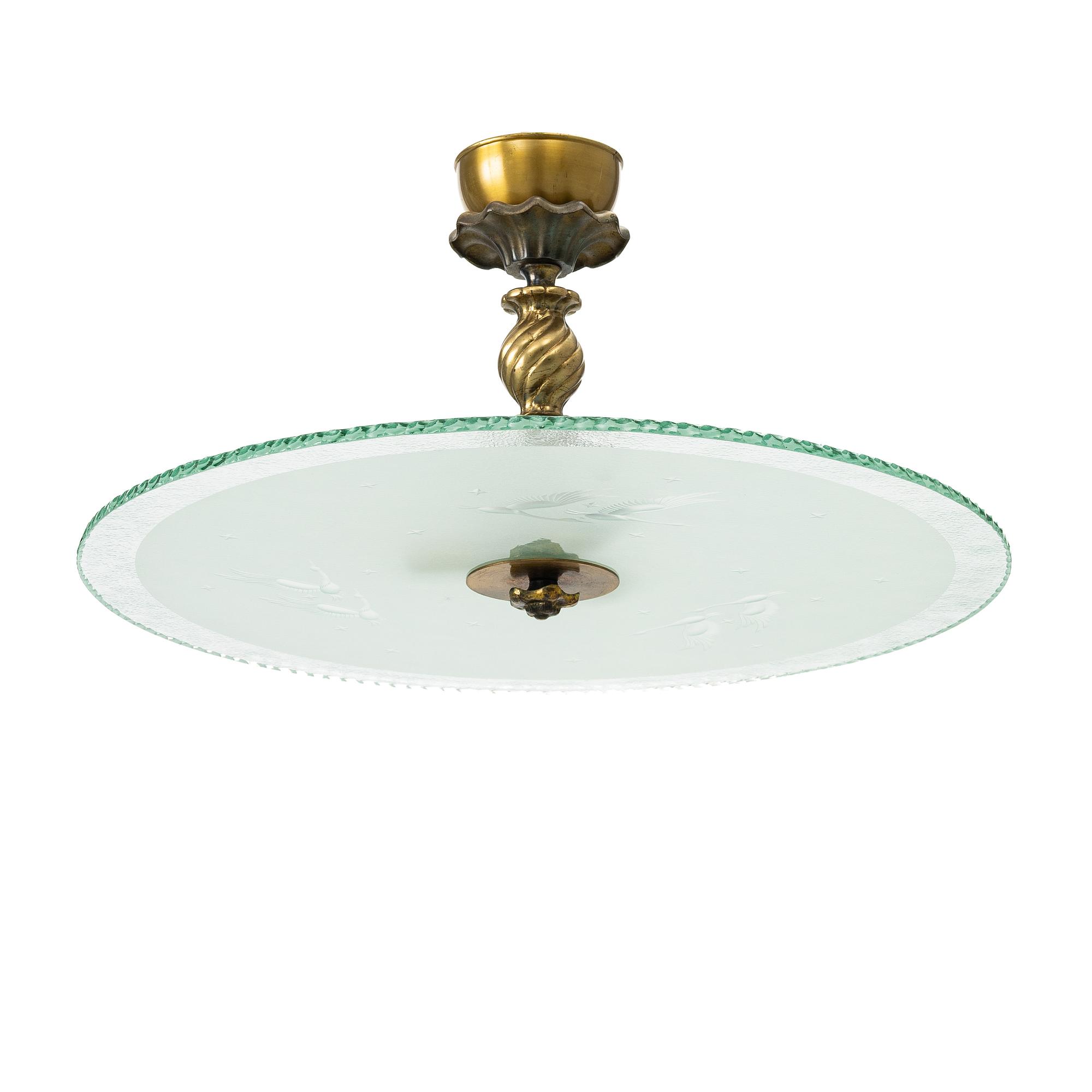 Ceiling lamp, mid-20th century.