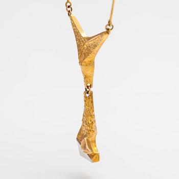 Björn Weckström, A 14K gold and platinum necklace "Stockmann's jubilee jewellery". Lapponia 1987.