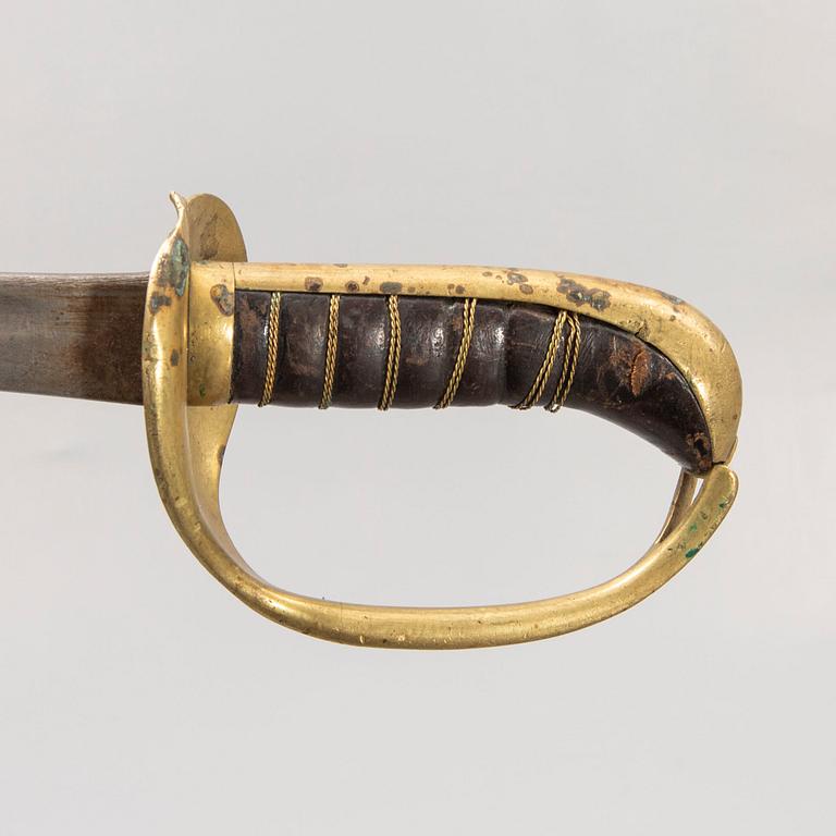 A Swedish cutlass, 1876-1885 Navy pattern.
