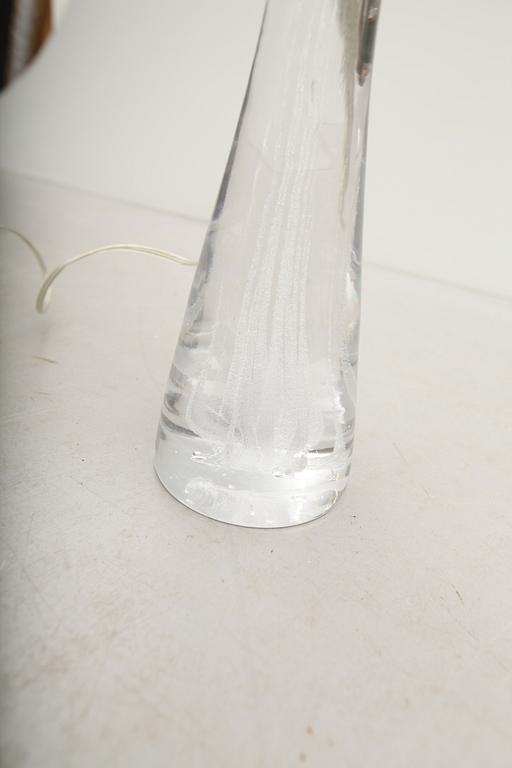 BORDSLAMPA, glas, Vicke Lindstrand, Kosta, 1900-talets mitt, osignerad.
