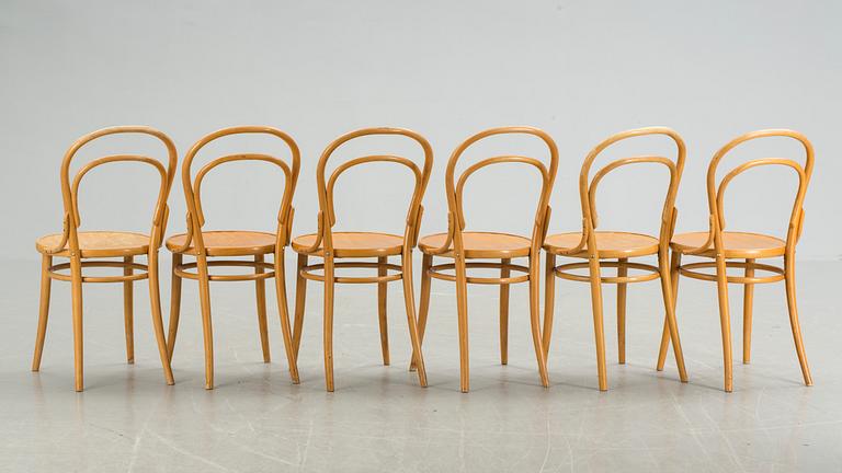 CAFÉSTOLAR, 6 st, Thonettyp, 1900-talets andra hälft.