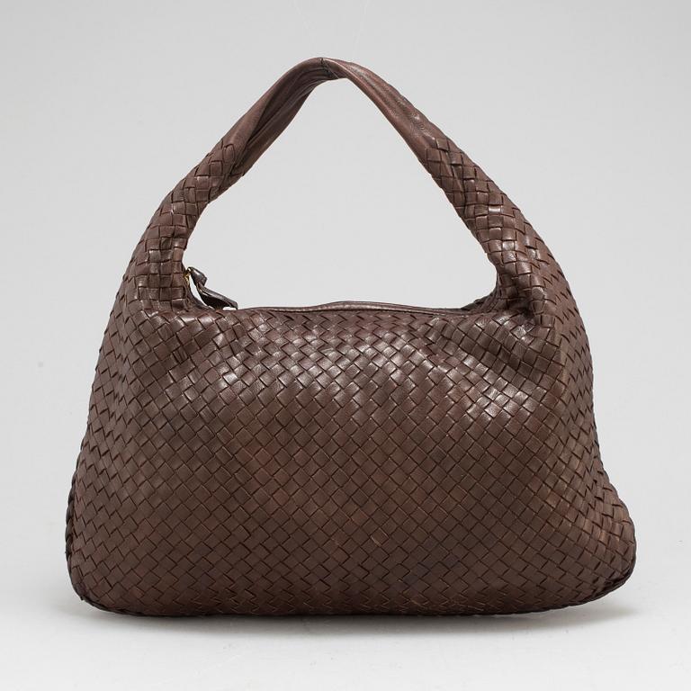 BOTTEGA VENETA, a brown leather Hobo bag.