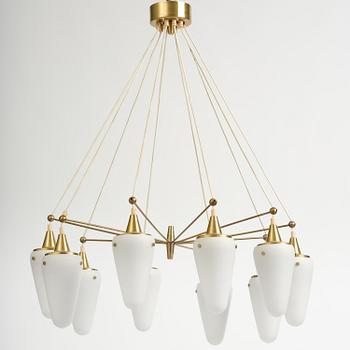Hans-Agne Jakobsson, an imposing ceiling lamp, Hans-Agne Jakobsson AB, Markaryd, 1950s.
