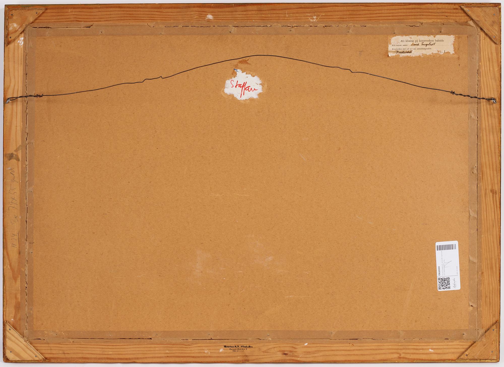 Arvid Fougstedt, watercolour, signed and dated 1947.