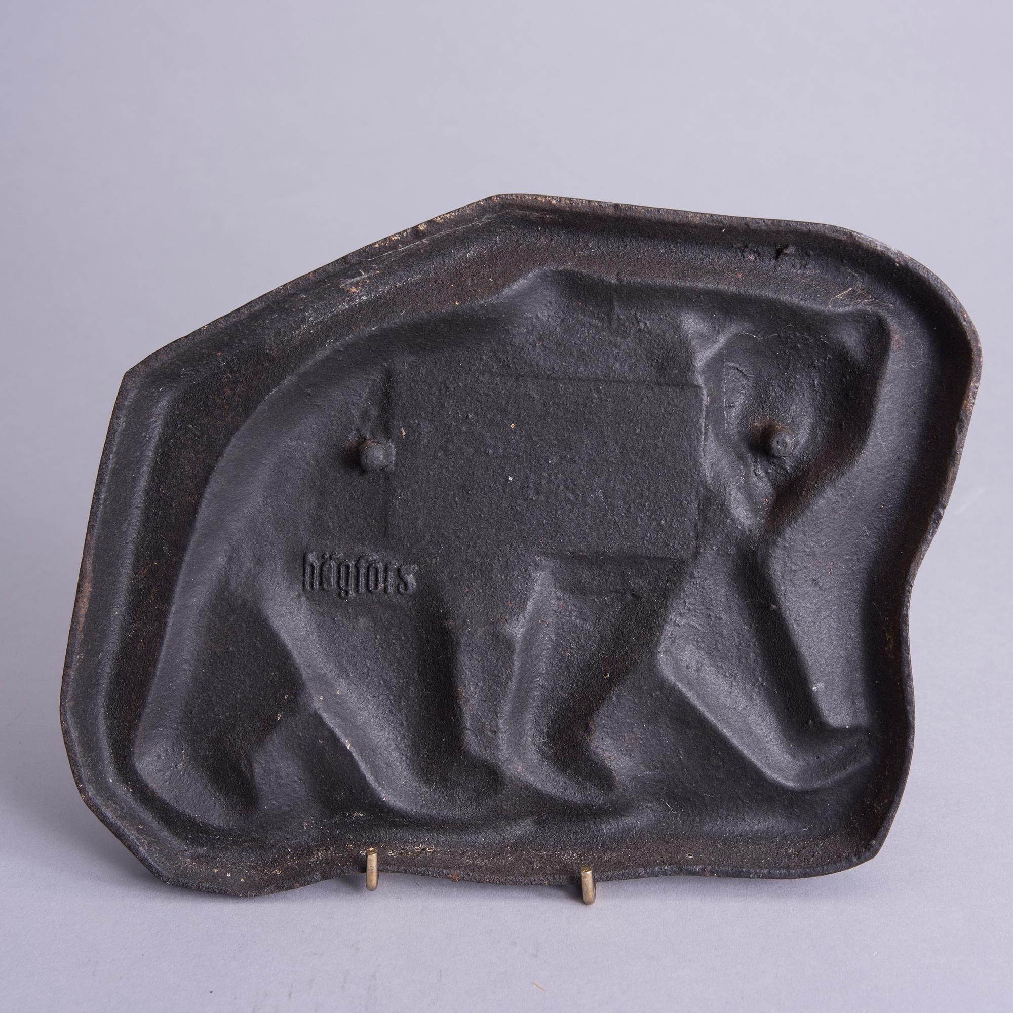 MIKAEL SCHILKIN, relief, gjutjärn, Högfors, signerad och daterad -57.