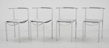 STOLAR, 4 st. "The Café Chair", Philippe Starck, Frankrike, 1980-tal.