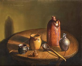 651. Johnny Oppenheimer, Still life with jug.