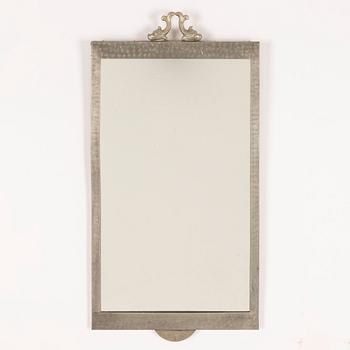 A pewter mirror, Swedish Grace, 1920s/30s.