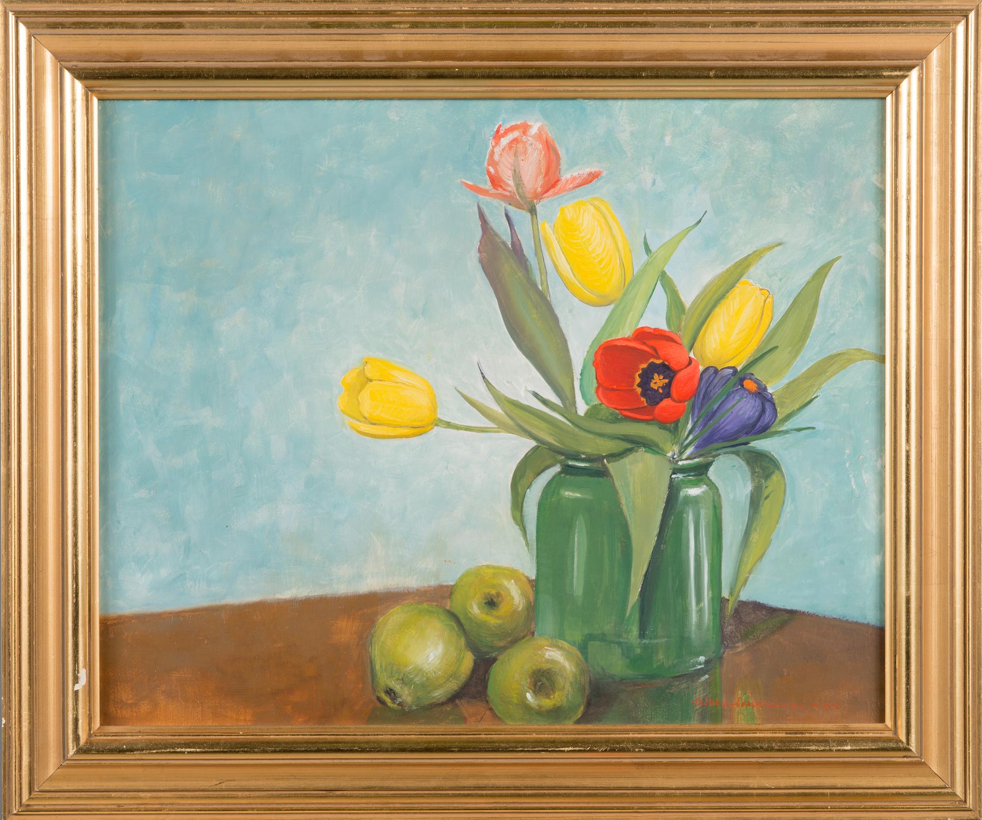 Veikko Laukkanen, oil on panel, signed and dated-66.