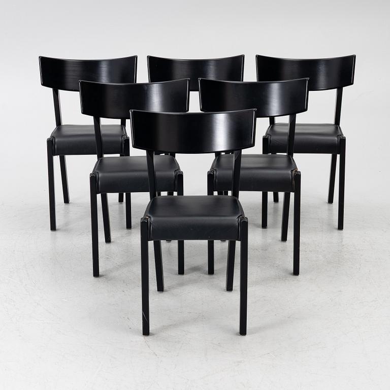 Ralf Lindberg, chairs, 6 pcs, “Tati”, Gärsnäs, designed in 1989.