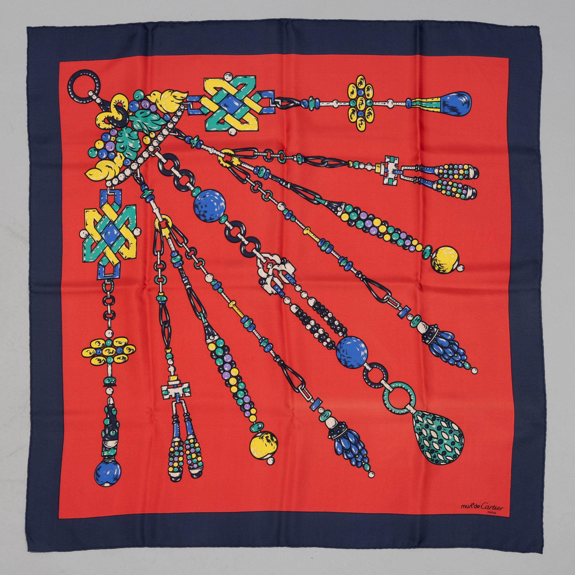 Cartier, scarf.