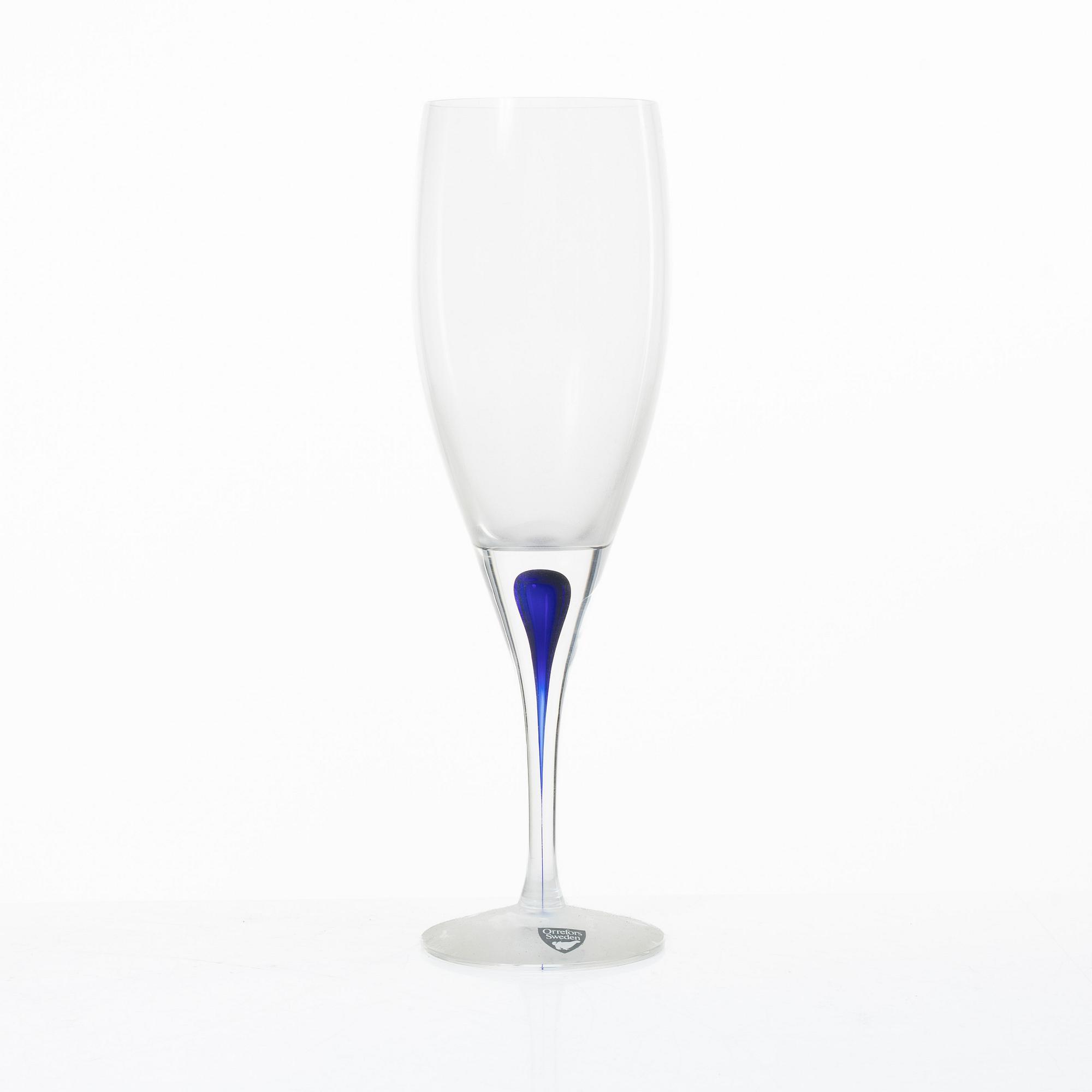 Erika Lagerbielke, A glassware set, 16 pieces, “Intermezzo”, Orrefors.