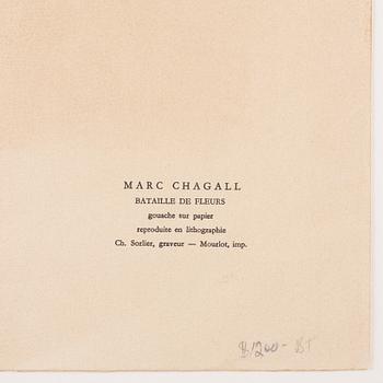 Marc Chagall After, "Bataille des fleurs", from: "Nice et la Côte d'Azur".