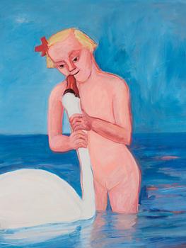 Lena Cronqvist, "Flicka med svan".